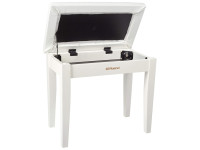 <b>Roland RPB-100WH Banco Piano Branco Acetinado económico com Compartimento para Acessórios BEST-SELLER</b> <b>Roland RPB-100WH Banco Piano Branco Acetinado económico com Compartimento para Acessórios BEST-SELLER</b>